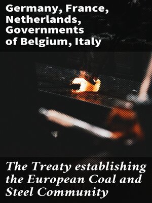 cover image of The Treaty establishing the European Coal and Steel Community